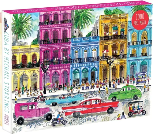 Miniatura 2 de Galison Costa de Italia – Rompecabezas de 1000 piezas Michael Storrings con hermosa obra de arte de la playa de verano de Positano, Italia