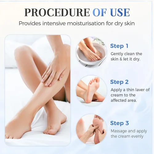 Miniatura 2 de Crema para pies 60% urea, hidratante profunda, antigrietas para pieles secas, duras y ásperas, fórmula mejorada repara, suaviza, suaviza, crema