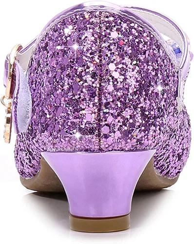Miniatura 5 de Cadidi Dinos Zapatos de vestir para niñas, zapatos de fiesta de boda, zapatos de tacón Mary Jane Princesa (bebéniño pequeñoniño grande)