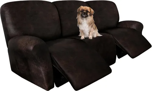 Miniatura 70 de ANARACHON Fundas para Sillas Reclinables Tipo Cuero, 4 Piezas Funda para Sillón Reclinable Lazy Boy, Protector de Muebles - Funda Suave Lavable