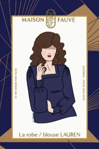 Maison Fauve Patrón de costura Lauren blusa y tops de vestir, vestidos