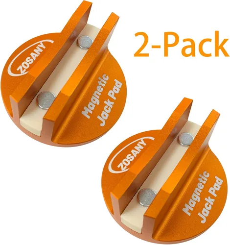 Miniatura 9 de Almohadilla Magnética Universal para Gato de Pinch Weld, Adaptador de Gato Puck Ranurado de Aluminio para Pinch Weld del Riel del Bastidor