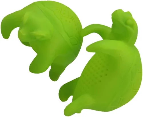 SHOWERORO Colador de malla fina Colador de silicona de té de silicona Infusor de té animal lindo Infusor de té animal Filtro de té en forma de