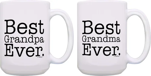 Miniatura 11 de Taza de café o té, regalo ideal para el día del padre, madre, abuela o abuelo , Blanco 11oz Grandma & Grandpa