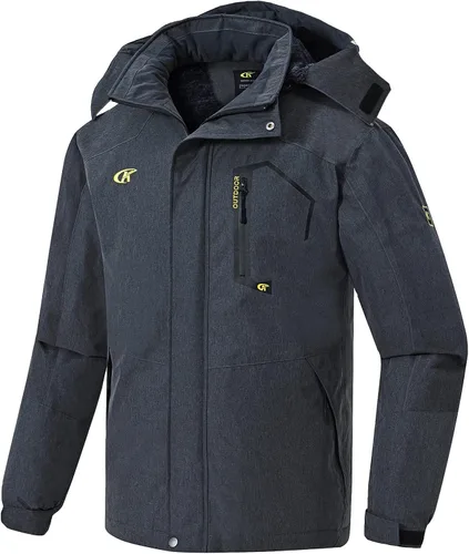 Miniatura 7 de QPNGRP Mens Waterproof Ski Snowboard Jacket Windproof Winter Snow Coat