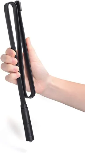 Miniatura 3 de Bingfu Antena de radio plegable CS táctica SMA hembra jamón 2 unidades de doble banda VHF UHF 136-520MHz 31 pulgadas antena para Baofeng BF-F8HP