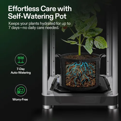 Miniatura 5 de VGrow - Caja de cultivo inteligente todo en uno, sistema profesional con luz de cultivo Samsung LM301H EVO, sistema avanzado de circulación
