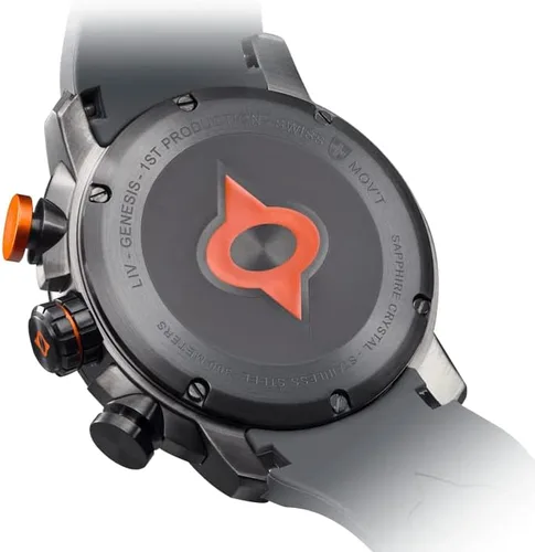 Miniatura 3 de LIV GX1 - Reloj clásico resistente con cronógrafo suizo de 177 pulgadas 316L SS 3D multicapa con fecha rápida resistente a los arañazos resistente