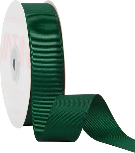 Miniatura 168 de Vatin - Rollo de cinta de grogrén, rollos de 25-50 yardas, perfecto para decoración de bodas, coronas, baby showers, envolturas de paquete de regalo