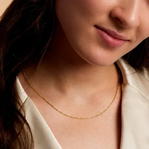 Miniatura 4 de Ross-Simons RS Pure 14kt Yellow Gold Paper Clip Link Necklace