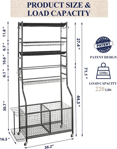 Miniatura 5 de Mythinglogic Organizador de garaje para equipos deportivos, almacenamiento de bolas de garaje para equipo deportivo y juguetes, carrito de bolas