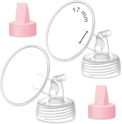 Miniatura 9 de 2X 17 mm Maymom Piezas de bomba de cuello ancho Compatibles con bombas Spectra S1/S2; Incluye bridas de boca ancha; No es una brida original