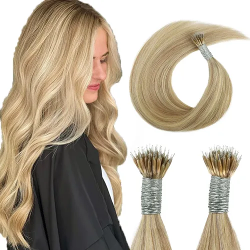 Miniatura 29 de ABH AMAZINGBEAUTY HAIR Extensiones de cabello rizado liso para mujeres negras con punta en I, cabello humano, punta en I, Remy, 50 mechones, punta