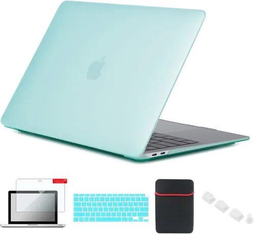 Miniatura 5 de Pack 5 en 1 de carcasa para MacBook Air, de Se7enline, de plástico duro, tacto suave, con protector de teclado de silicón, protector de pantalla