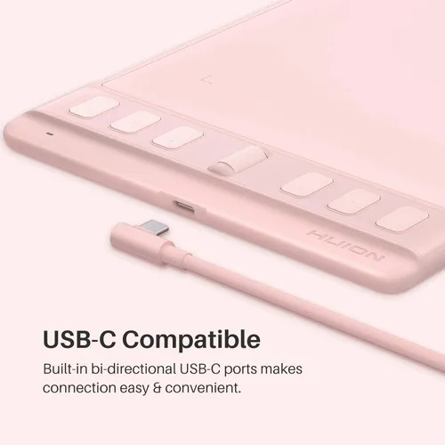 Miniatura 8 de HUION Inspiroy 2 Pequeña Tableta de Dibujo, Tableta de Arte Digital con Rueda de Desplazamiento, 6 Teclas de Acceso Rápido, Lápiz sin Batería