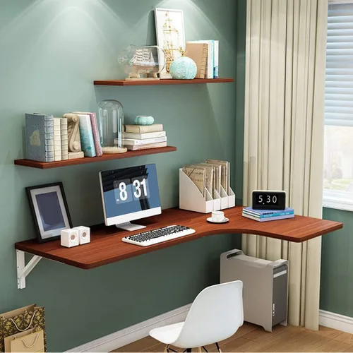 Mesa esquinera plegable multifuncional para ordenador, mesa de comedor flotante, banco de trabajo, para cocina, baño, balcón, 10 tamaños, con