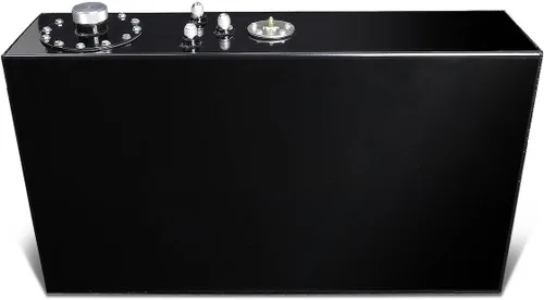 Miniatura 6 de DNA MOTORING Tanque de combustible de celda de combustible de alimentación superior de aluminio de 17 galones 29.5" (L) x 7" (A) x 17" (Al), cromo a