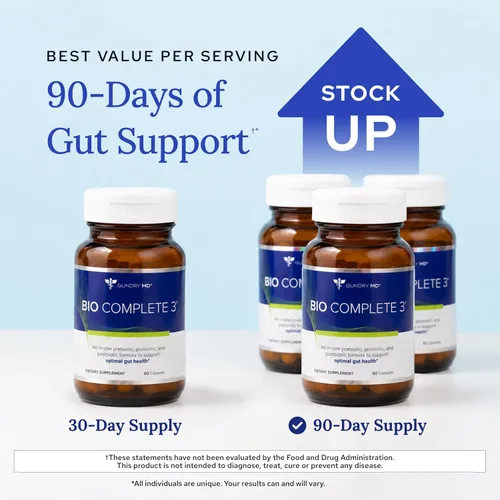 Miniatura 3 de Gundry MD® Bio Complete 3, probióticos 3 en 1 para la salud intestinal, suplementos probióticos para la digestión, suplemento que apoya