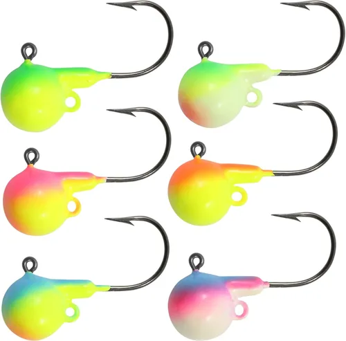 Northland - Jig de cebo vivo para aparejos de pesca, bolas de fuego para Walleye, Sauger y Perch, varios tamaños y colores