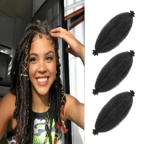 Miniatura 66 de 3 paquetes de cabello trenzado Marley Twist de 8 pulgadas, cabello afro twist elástico preseparado para rastas suaves de imitación, cabello