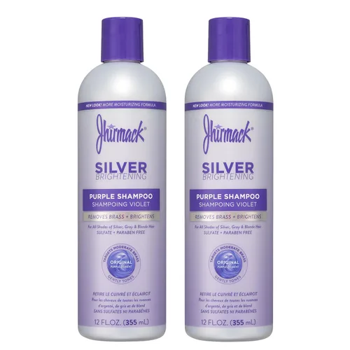 Miniatura 11 de Jhirmack Silver Brightening Purple Shampoo Set de 4 para todo tipo de cabello plateado, gris y rubio