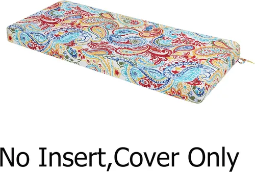 Miniatura 3 de FUNHOME Funda de cojín de banco para exteriores de 42 x 18 x 3 pulgadas, resistente al agua con cremallera y lazos, funda resistente a la Phoenix