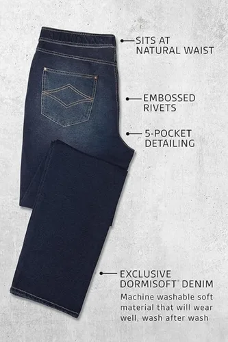 Miniatura 4 de PajamaJeans Jeans para hombre - Pantalones de cintura elástica para hombre