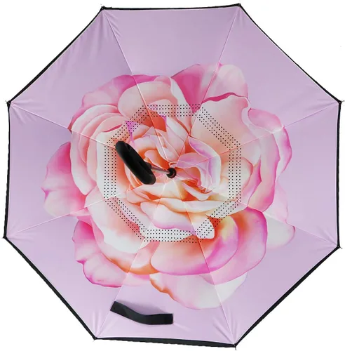 Miniatura 207 de MRTLLOA - Paraguas invertido de gran tamaño de 40/49/56 pulgadas - Sombrilla doble capa resistente al viento, con mango en forma de C y tamaño golf