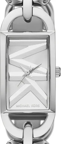 Miniatura 4 de Michael Kors MK Empire - Reloj rectangular de acero inoxidable para mujer con correa de acero o cuero