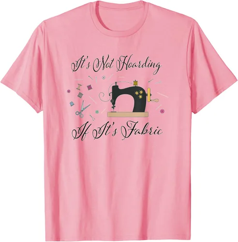 Miniatura 87 de It's Not Hoarding If Its - Camiseta de costura para acolchado, Blanco, S