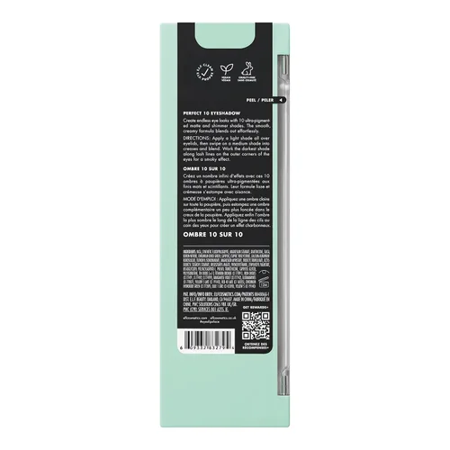 Miniatura 6 de e.l.f. Paleta de Sombras de Ojos Perfect 10, Diez Tonos Ultra-Pigmentados Brillantes y Coloridos, Fórmula Difuminable, Vegano y Libre de Crueldad