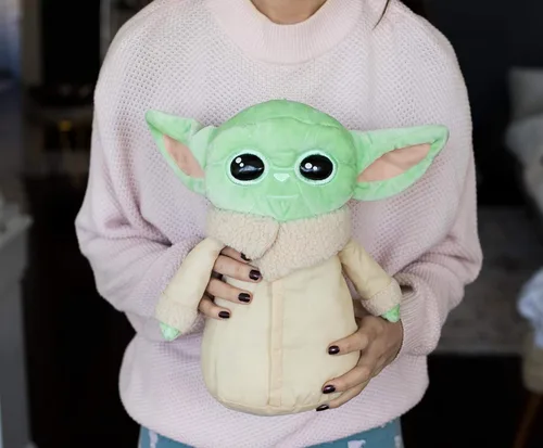 Miniatura 2 de Loungefly Star Wars: The Mandalorian The Child - Juguete de peluche de 12 pulgadas con cremallera de bolsillo, muñeca de peluche Baby Yoda con clip