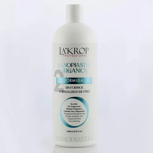 Miniatura 2 de LAKROP NANOPLASTIA ORGANICA 1000ML - TRATAMIENTO CABELLO DE QUERATINA - KERATINA PARA ALISAR EL PELO - PARA CABELLO SECO Y MALTRATADO - KERATINA