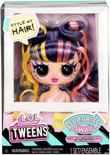 Miniatura 5 de L.O.L. Surprise! Tweens Surprise Swap - Cabezales de peinado que incluyen fabulosos accesorios para el cabello y un hermoso cabello, gran regalo