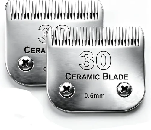 Miniatura 32 de 3 piezas 30 cuchillas para cortapelos de aseo canino Compatibles con Andis Pet Clipper/Oster A5/Wahl KM Series Cortapelo para perros, cuchilla