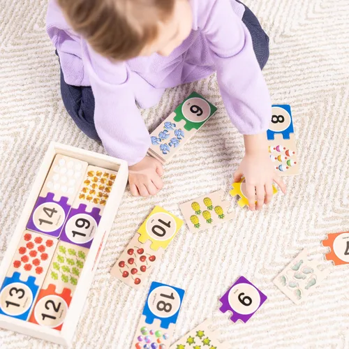 Miniatura 2 de Melissa & Doug Rompecabezas de números para autocorrección, Multicolor/Ninguno