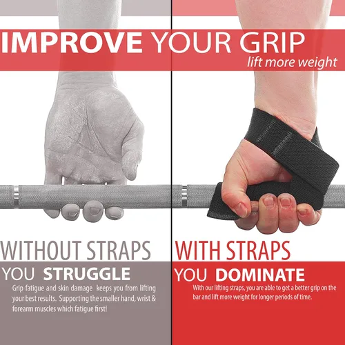 Miniatura 3 de WARM BODY COLD MIND Lasso - Muñequeras de levantamiento para entrenamiento cruzado, clasificadas en 770 libras, vendas de mano para levantamiento