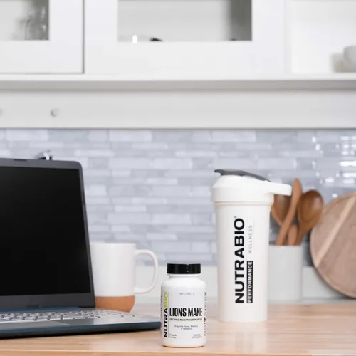 Miniatura 2 de NutraBio Cápsulas orgánicas de suplemento de hongos de melena de león – 500 mg en polvo – Enfoque, memoria, apoyo a la inmunidad – 60 cápsulas