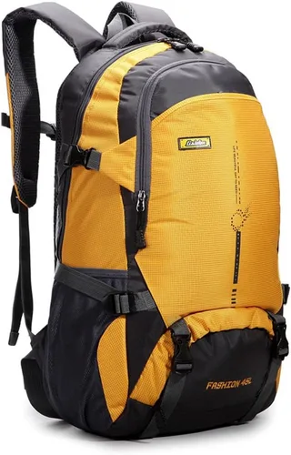 Miniatura 7 de Mochila de senderismo 45L Impermeable Mochila Deporte al aire libre Daypack para Escalada Montañismo Pesca Viajes Ciclismo Negro