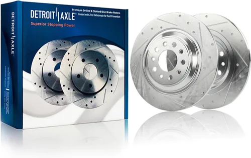 Miniatura 53 de Detroit Axle - Rotores de freno delanteros para Lexus GS350 GS430 GS450h GS460 IS200t IS250 IS300 IS350 Reemplazo de rotores de freno perforados