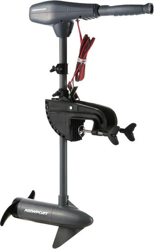 Newport Kayak Series - Motor eléctrico de pesca de curricán de 36 libras de empuje montado en popa para agua salada con indicador de batería LED