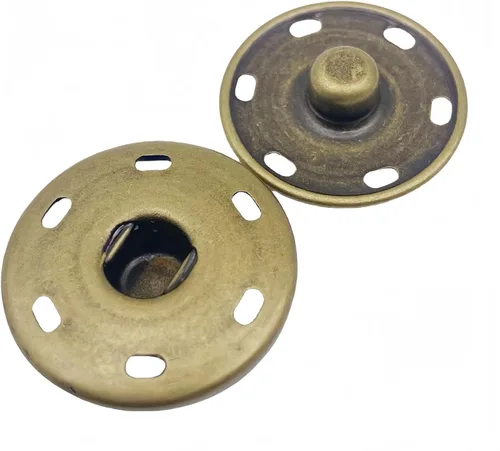 Miniatura 8 de 5 pares de botones de cobre para coser, camisas, botones de cobre para bricolaje, accesorios para bricolaje (negro, 0.394 pulgadas)