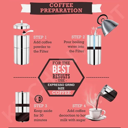 Miniatura 4 de Cafetera de goteo de café con filtro de acero inoxidable del sur