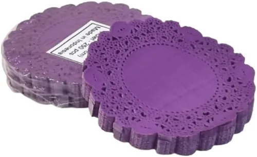 Miniatura 54 de 250 piezas de papel redondo de encaje de 3.5 pulgadas de alta calidad, sin polvo, corte limpio, diseño simple: fiesta/regalo/para tartas/decoración