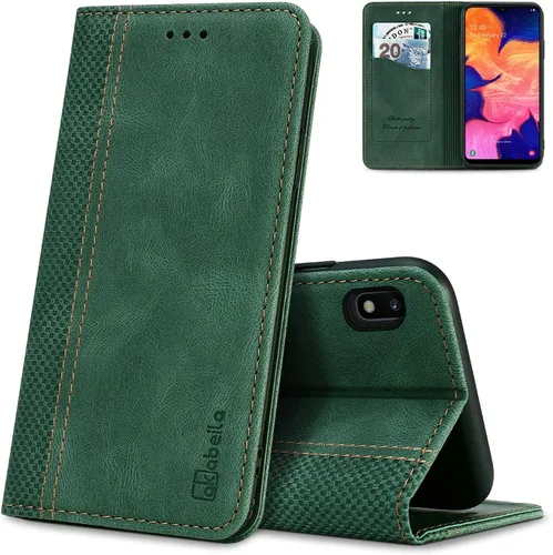 Miniatura 49 de AKABEILA Para Samsung A5 2017 Cartera Funda de Tarjeta de Crédito Titular Cierre Magnético Kickstand PU Cuero A Prueba de Golpes Flip Folio Libro