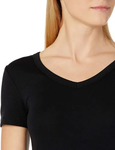 Miniatura 4 de Tienda Essentials - Camiseta de manga corta con cuello en V para mujer, 2 piezas