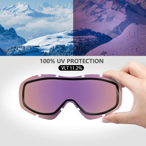 Miniatura 120 de OutdoorMaster OTG Gafas de esquí – Gafas sobre lentes para esquí y snowboard para hombres, mujeres y jóvenes – 100% de protección UV A1-vlt 46%