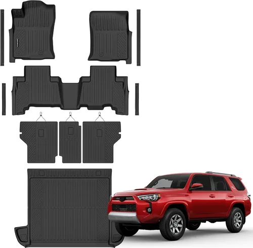 Miniatura 10 de Alfombrillas de piso para Lexus RX 2010-2015 mejoradas para todo tipo de clima, revestimientos de suelo TPE aptos para Lexus RX350/RX450h 1ª y 2ª