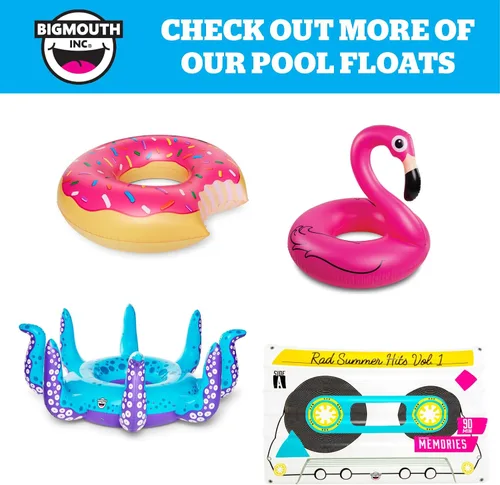 Miniatura 5 de BigMouth Inc. Large Funny Inflatable Raft, Guarded Sides & Headrest, 6 ft Long Heavy Duty Pool Float