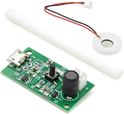Miniatura 2 de HiLetgo Mini humidificador de aire DIY Kit USB Mist Maker Spray Humedad Atomizador Mini Oscilador con interruptor Función de temporizador con hisopo